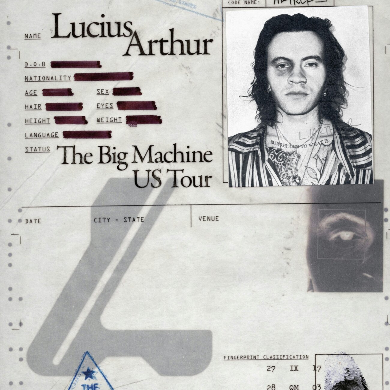 Lucius Arthur – The Big Machine US Tour